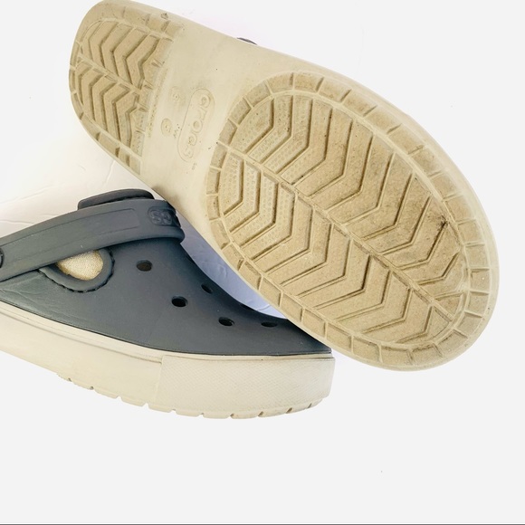 Croc Citilane Kids Clog Gray Unisex Girls Size 5 Boys Size 3 Good Condition - Picture 11 of 11